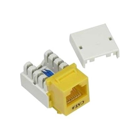 Unc Group Cat6 Keystone Jack 110 Type Yellow KEYC6-YLW